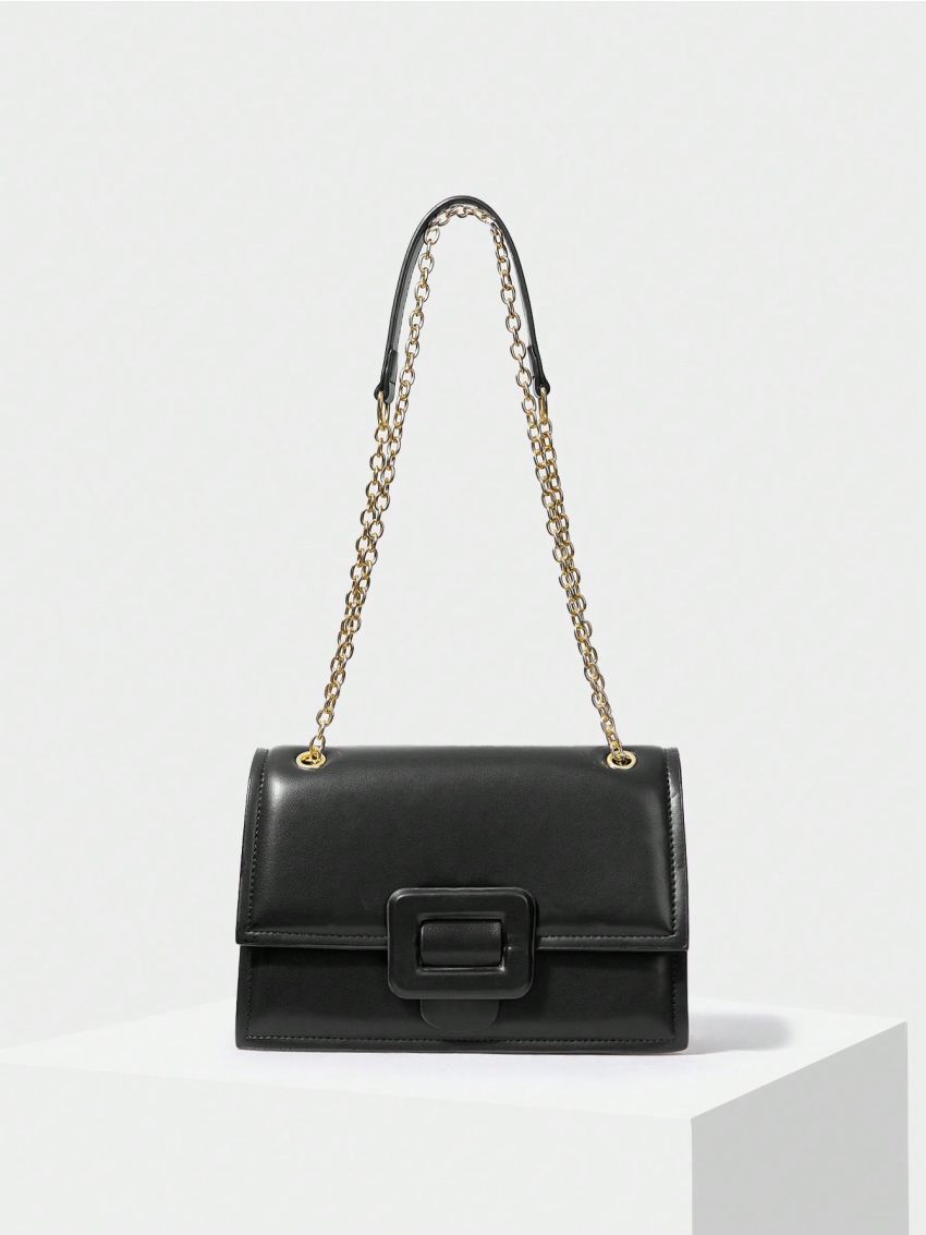 MOTF PREMIUM SQUARE BUCKLE CHAIN BAG