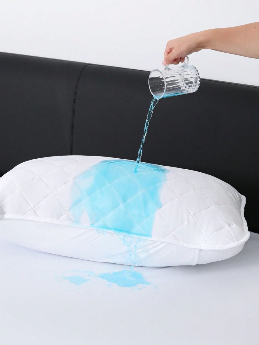 Waterproof Cushion Covers (Set Of 2) - Pillows - Cover Breathable With Tpu Treatment: 100 Microfiber Pillow, Hypoallergenic - Pack Of 2 Zippered Pillow Protectors