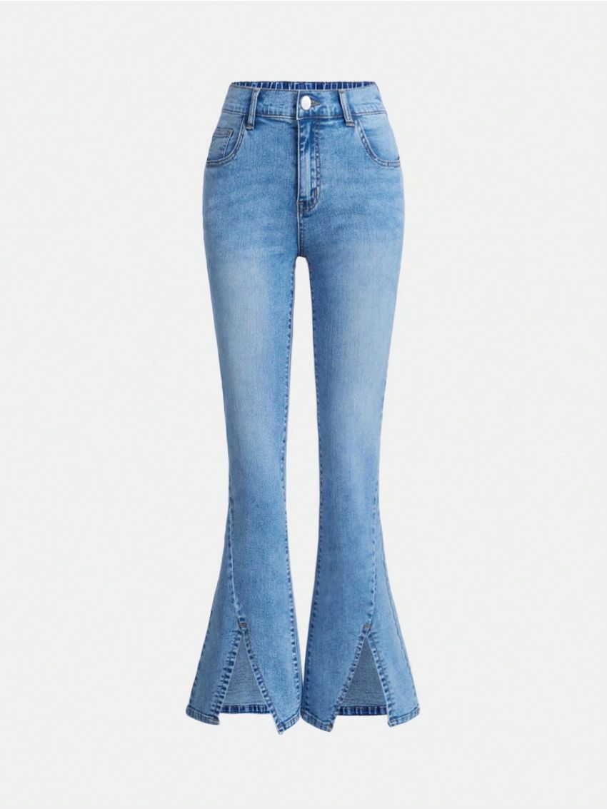 Teen Girls' Split Bootcut Jeans