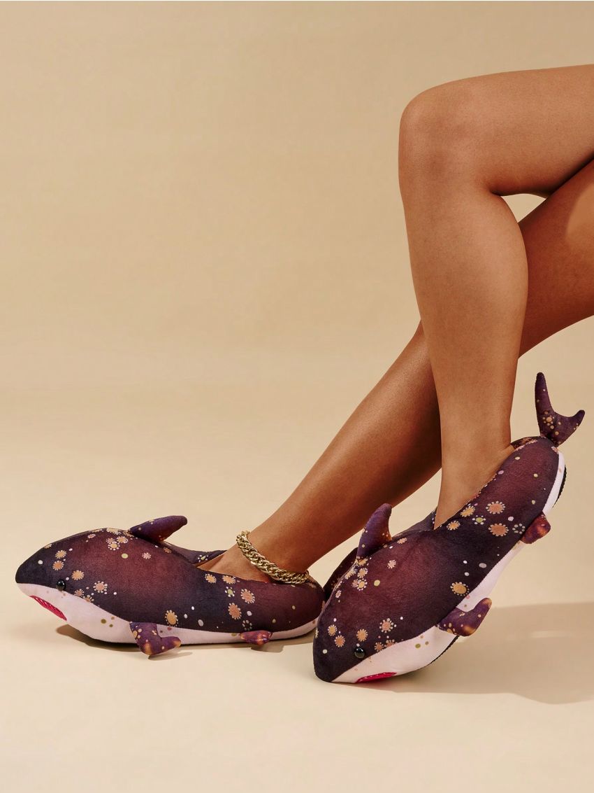 New Arrival Shark Slippers Comfortable Winter Warm Home Slippers Cartoon Cute Anti-slip Funny