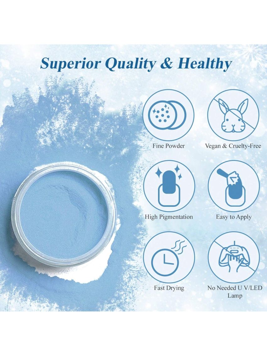 Saviland 39pcs Dip Powder Nail Kit - 30 Colors Dip Powder Set Nail Dip Powder Kit with 4*15ml Dip Liquid Set Base & Top Coat Activator Brush Saver Nail Art Tools for French Manicure Nail Salon DIY at Home