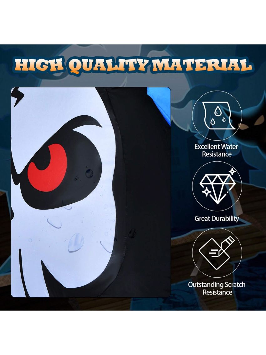 Costway 6 FT Halloween Inflatable Ghost Outdoor Blow Up Decoration w/ LED Lights