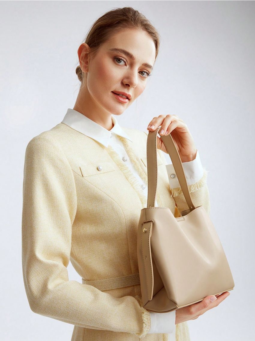 MOTF PREMIUM MINIMALIST SOLID TOP HANDLE SHOULDER BAG FOR WORKING