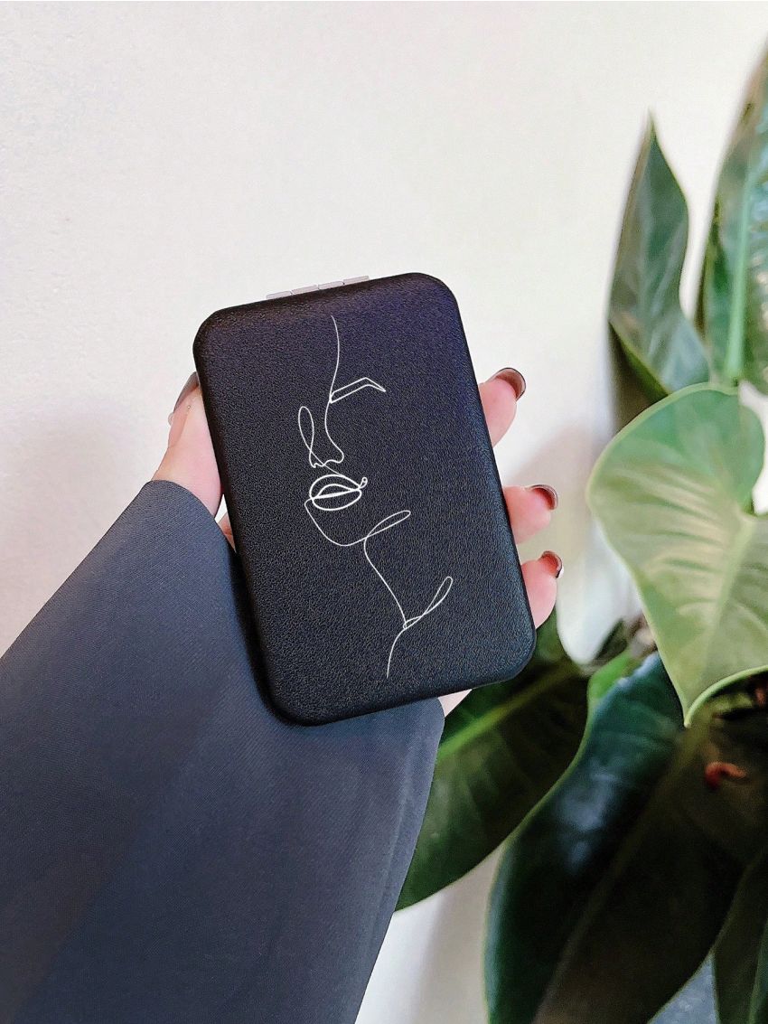 1pc Figure Graphic Foldable Mirror