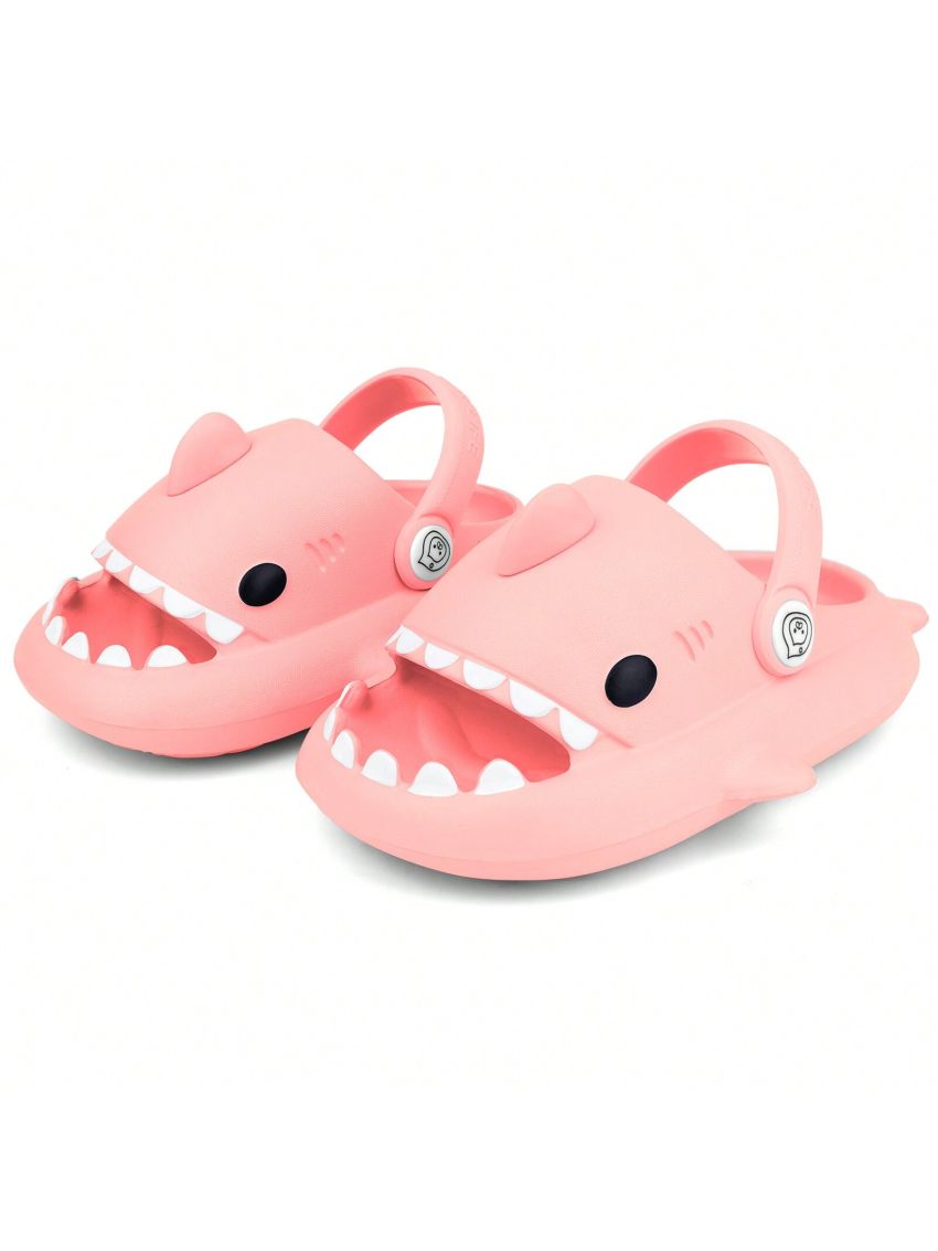 Kids Shark Slides Pillow Shower Slippers Quick Dry Sandals Boys Girls Comfy Cloud Slides Summer Non-Slip Thick Sole Beach Pool shoes