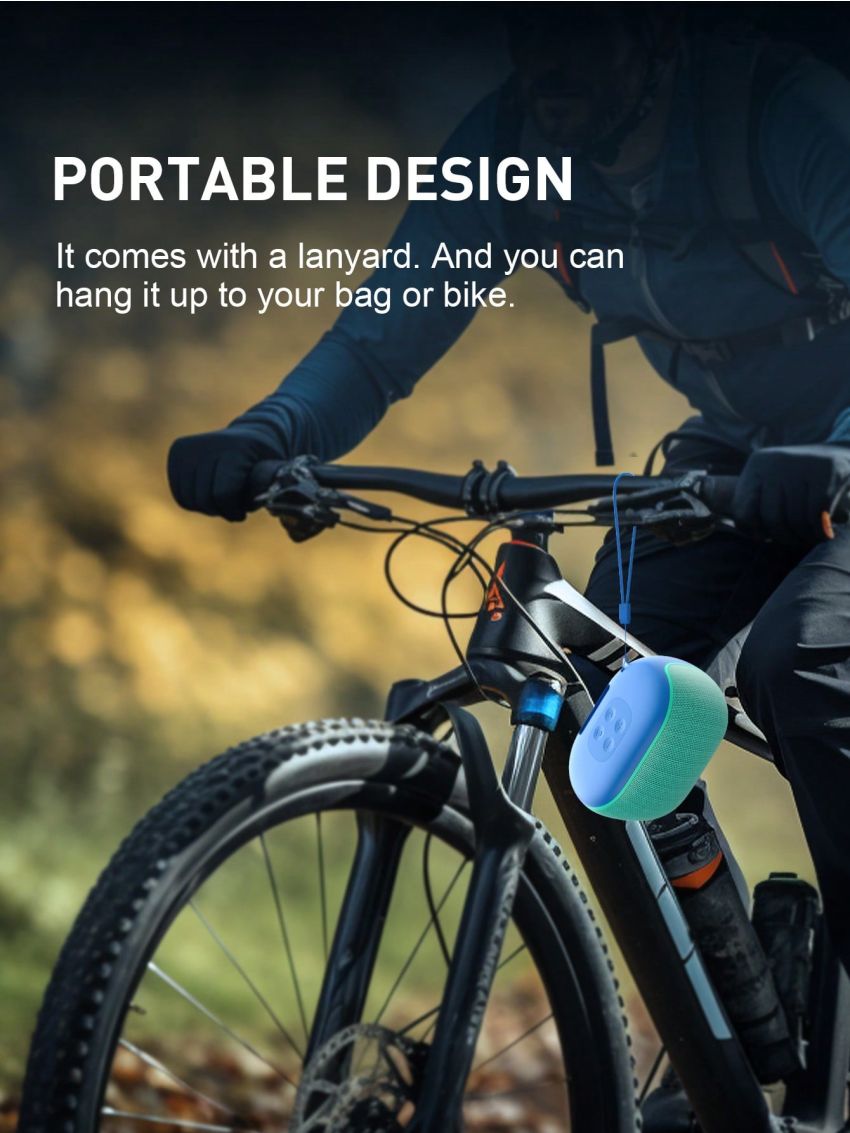 HAVIT SK800BT IPX4 Waterproof Mini Portable Wireless Speaker, Outdoor Subwoofer Sound Box Support For FM Radio/AUX/USB/Micro SD Card/Voice assistant