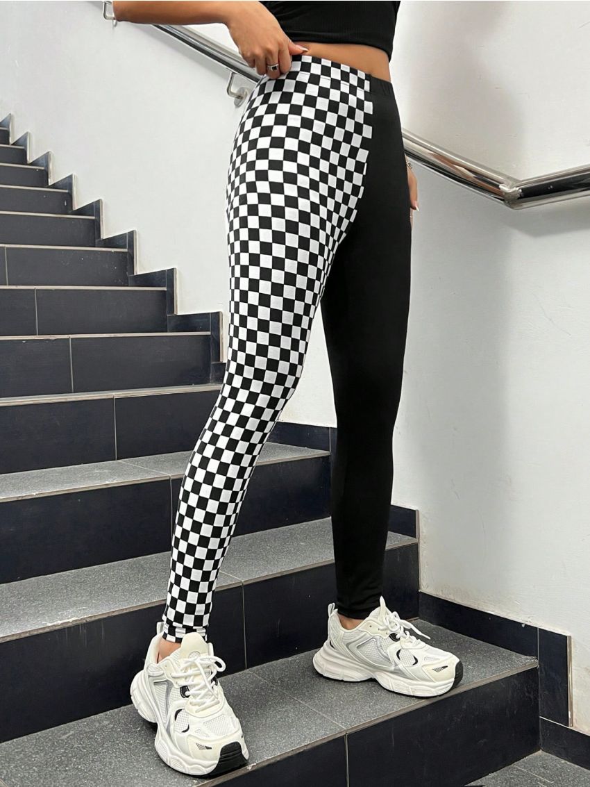 SHEIN Coolane Women's Knitted High Waist Long Leggings For Casual Wear