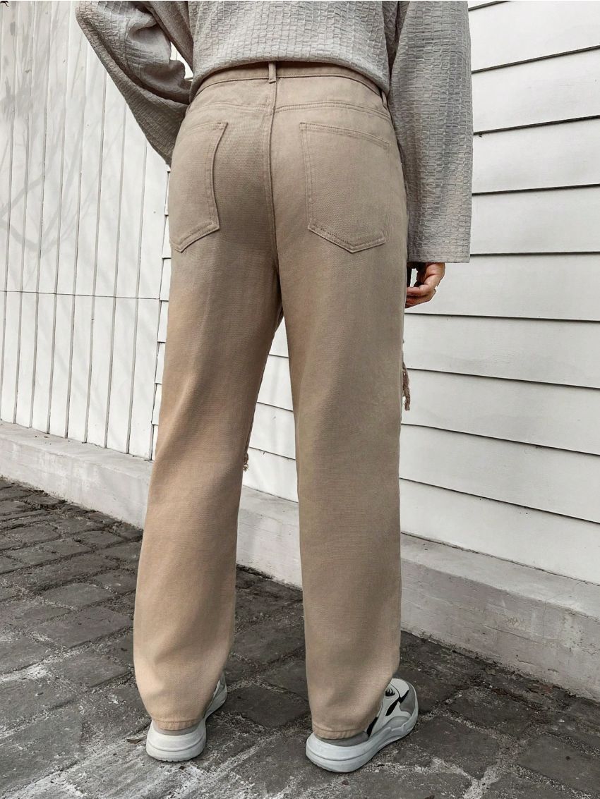 Manfinity Men's Distressed Denim Jeans