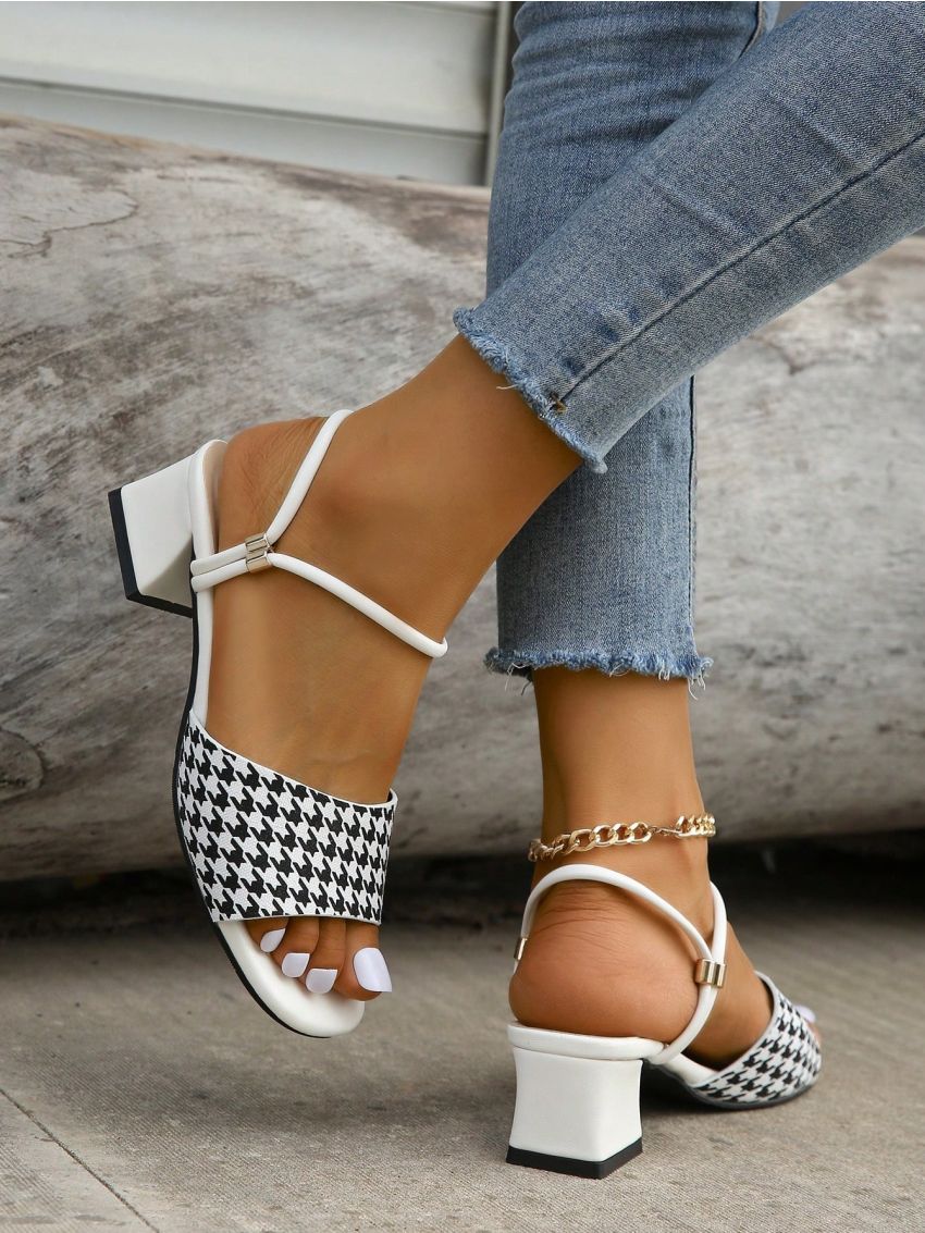 Comfortable High-heeled Sandals Suitable For Outdoor Wear