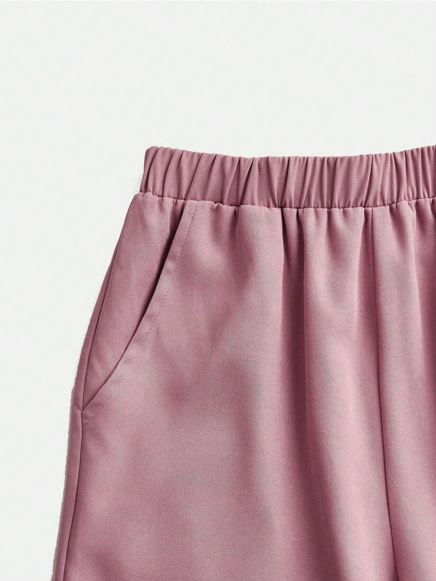 SHEIN Kids FANZEY Tween Boys' Slim Fit Short Sleeve Suit With Shorts, Gentleman Style Outfit Set