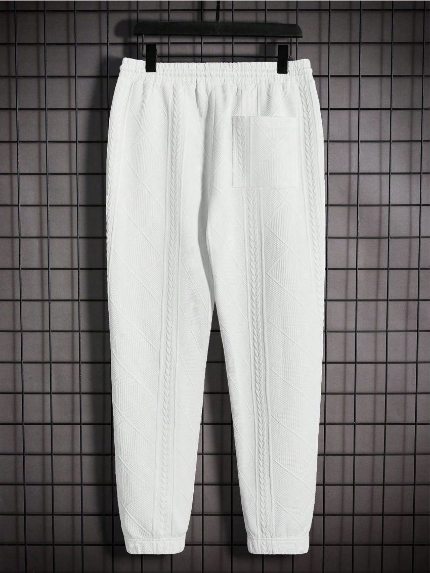 Manfinity Homme Men's Knitted Casual Sweatshirt And Sweatpants Set