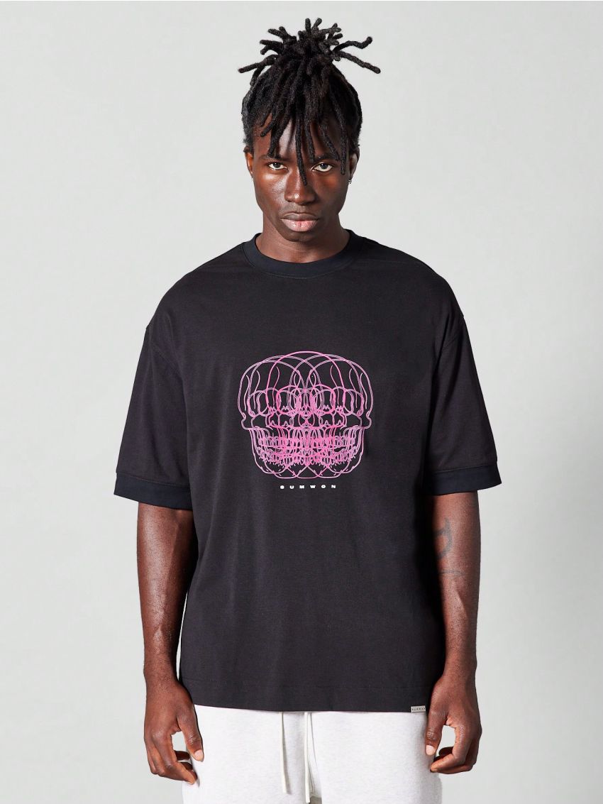 SUMWON Oversized Fit Tee With Front Print