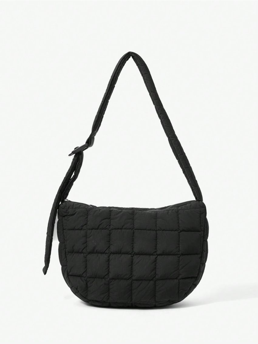 Women's Plaid Shoulder Bag, Large Capacity, Work Bag