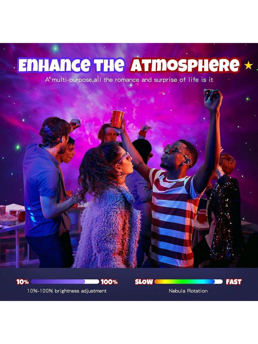 1pc Astronaut Star Projector Night Light Space Projector, Galaxy Starry Nebula Ceiling Projection Lamp with Timer, Remote and 360°Adjustable, Kids Adults Room Decor, for Bedroom, Game Room etc.