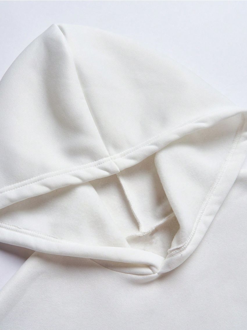 Boys' Hooded Sweatshirt With Letter & Bear Print, Youth