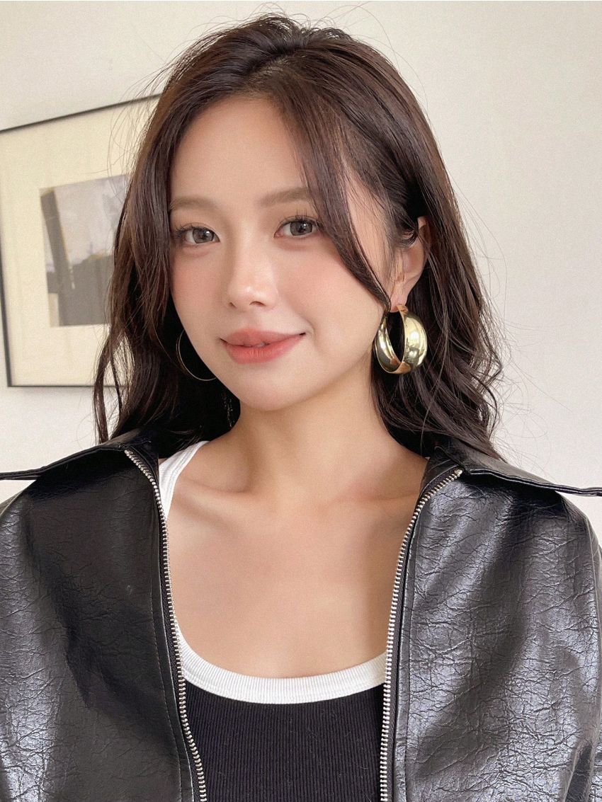 DAZY Fashionable Simple Hoop Earrings, Suitable For Daily Wear And Festival Gifts