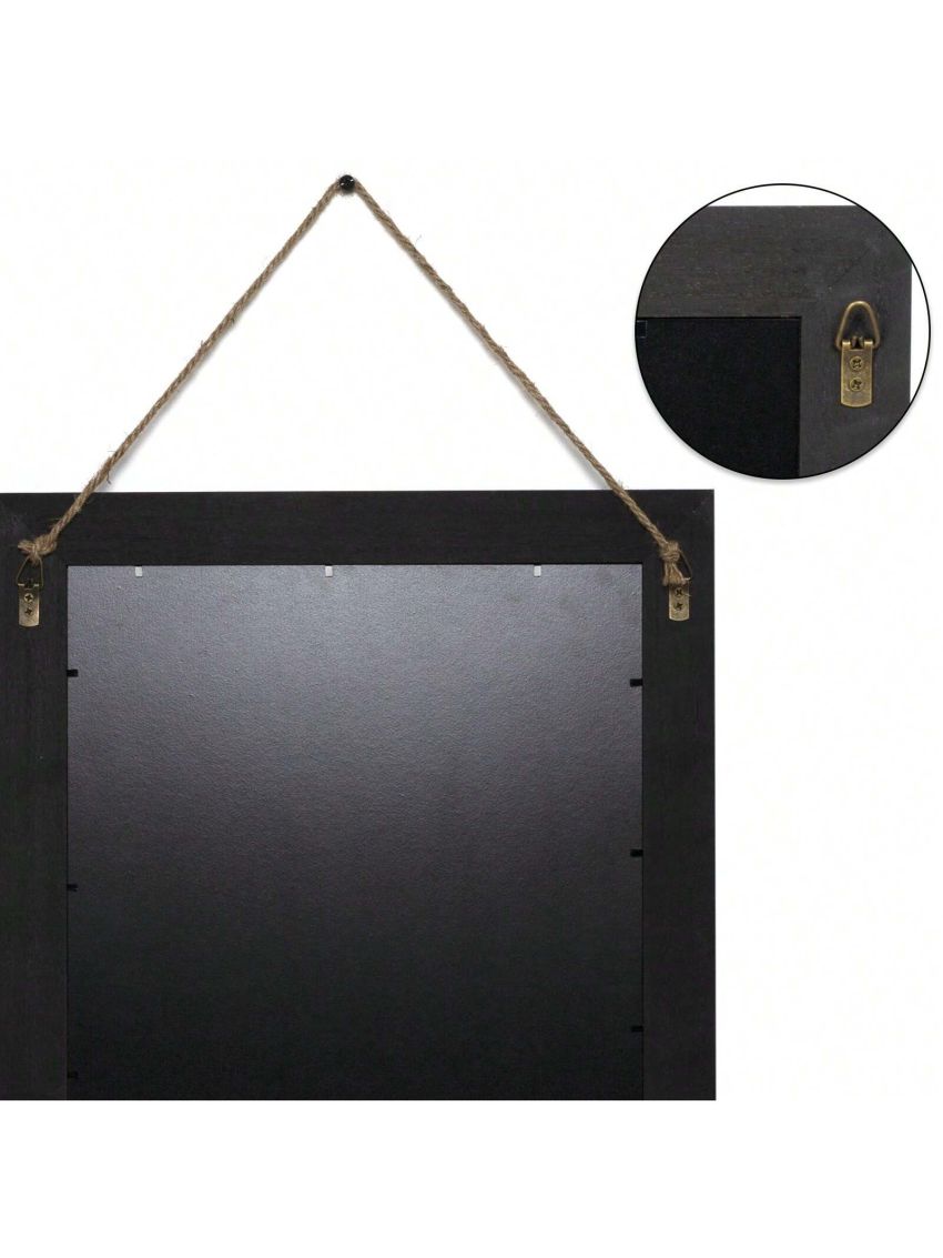 Wall Mirror with Shelf, 20 x 16 inch Farmhouse Decor Wall Mirror Hanging for Bathroom, Vanity, Bedroom, Entryway, Living Room