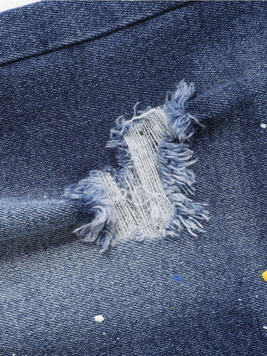 Tween Boy's Distressed Washed Denim Jeans