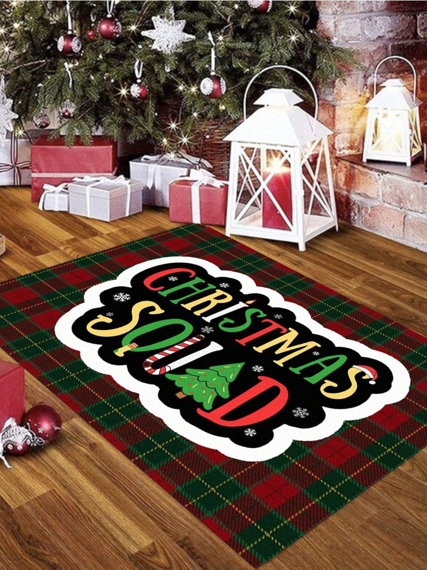 SHEIN Christmas Themed Living Room And Kitchen Area Rug