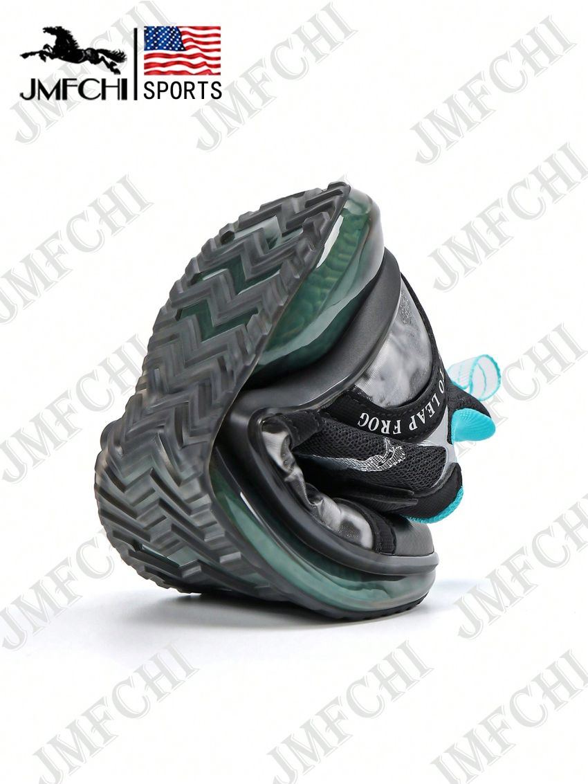 JMFCHI Kids Running Shoes Lightweight Breathable Boys and Girls Athletic Shoes Black and Blue for Little Kids/Toddler