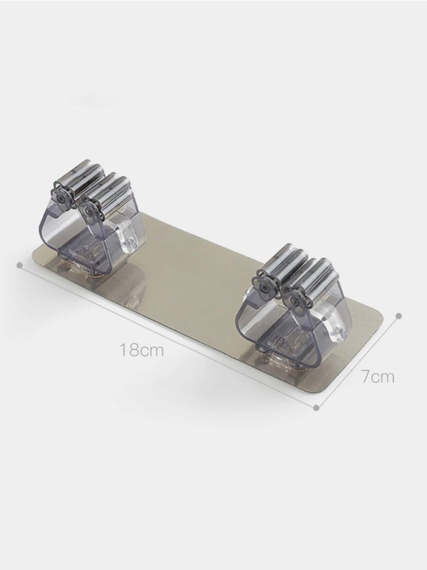 Adhesive Multi-Purpose Hook Wall Mounted Mop Organizer Holder Rack Brush Broom Hanger Hook Kitchen Bathroom Strong Hook