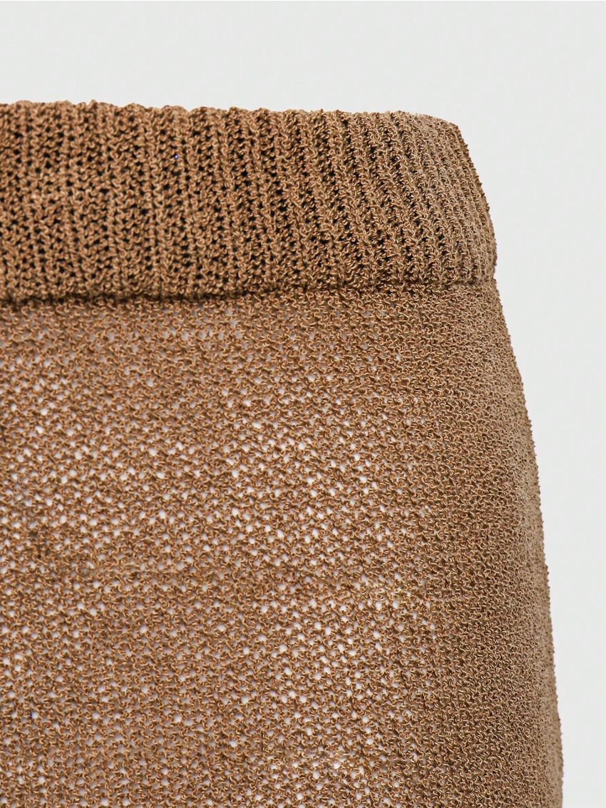 LARAMEE SHEIN X LARAMEE WOMENS CROCHET SWEATER MAXI SKIRT