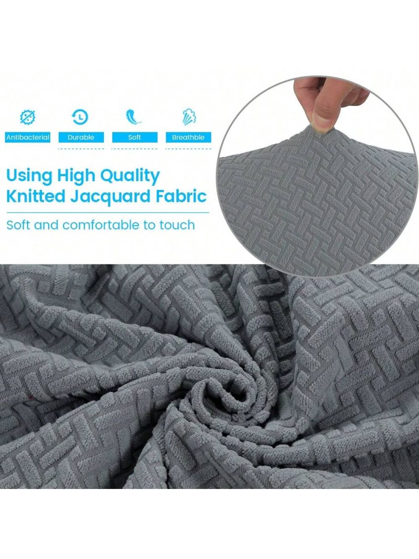 Wingback Armchair Cover Stretch Slipcover Elastic Wing Chair Cvoer Protector 2 Pieces