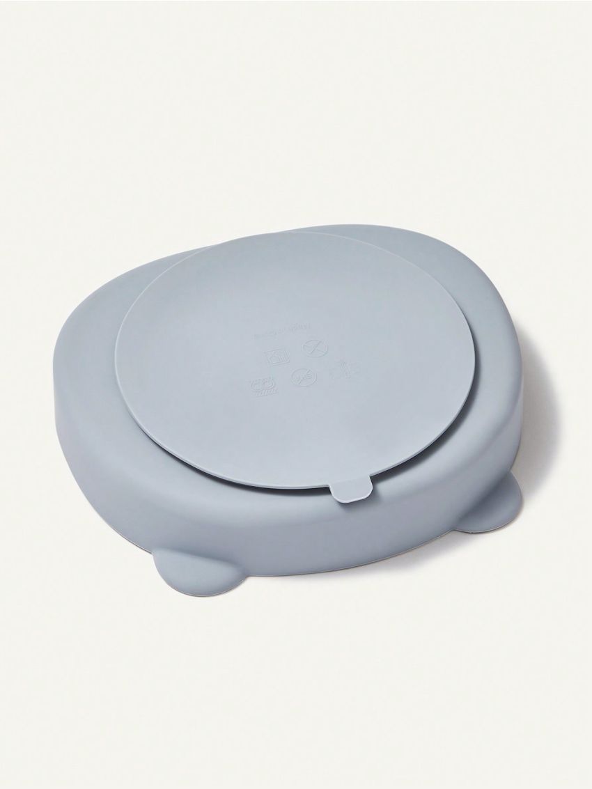 Cozy Cub 1pc Baby Food Plate With Suction Cup - Silicone Integrated