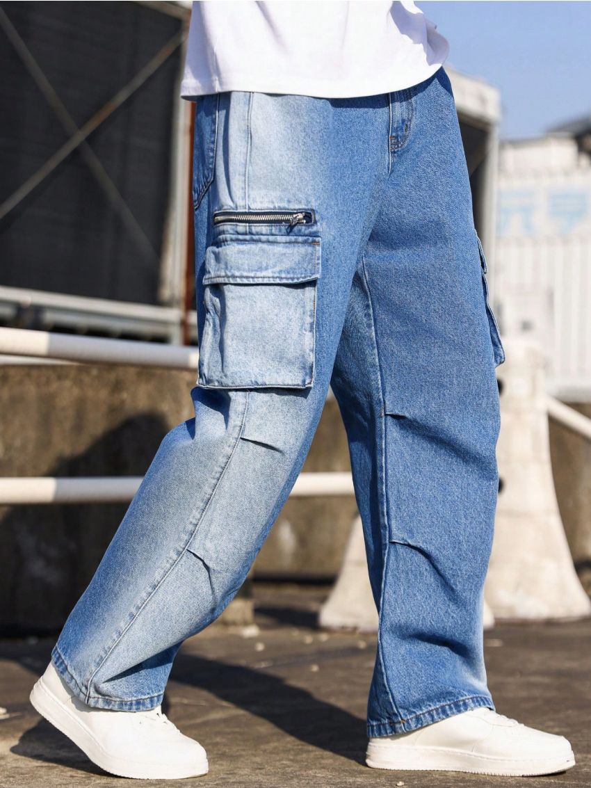 Manfinity EMRG Men's Flip Pocket Straight Leg Jeans