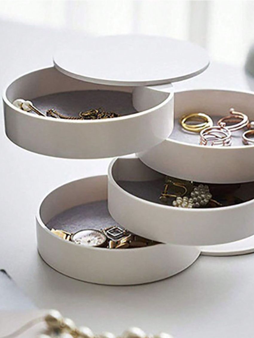 Rotating Multi-layer Dustproof Desktop Storage Box