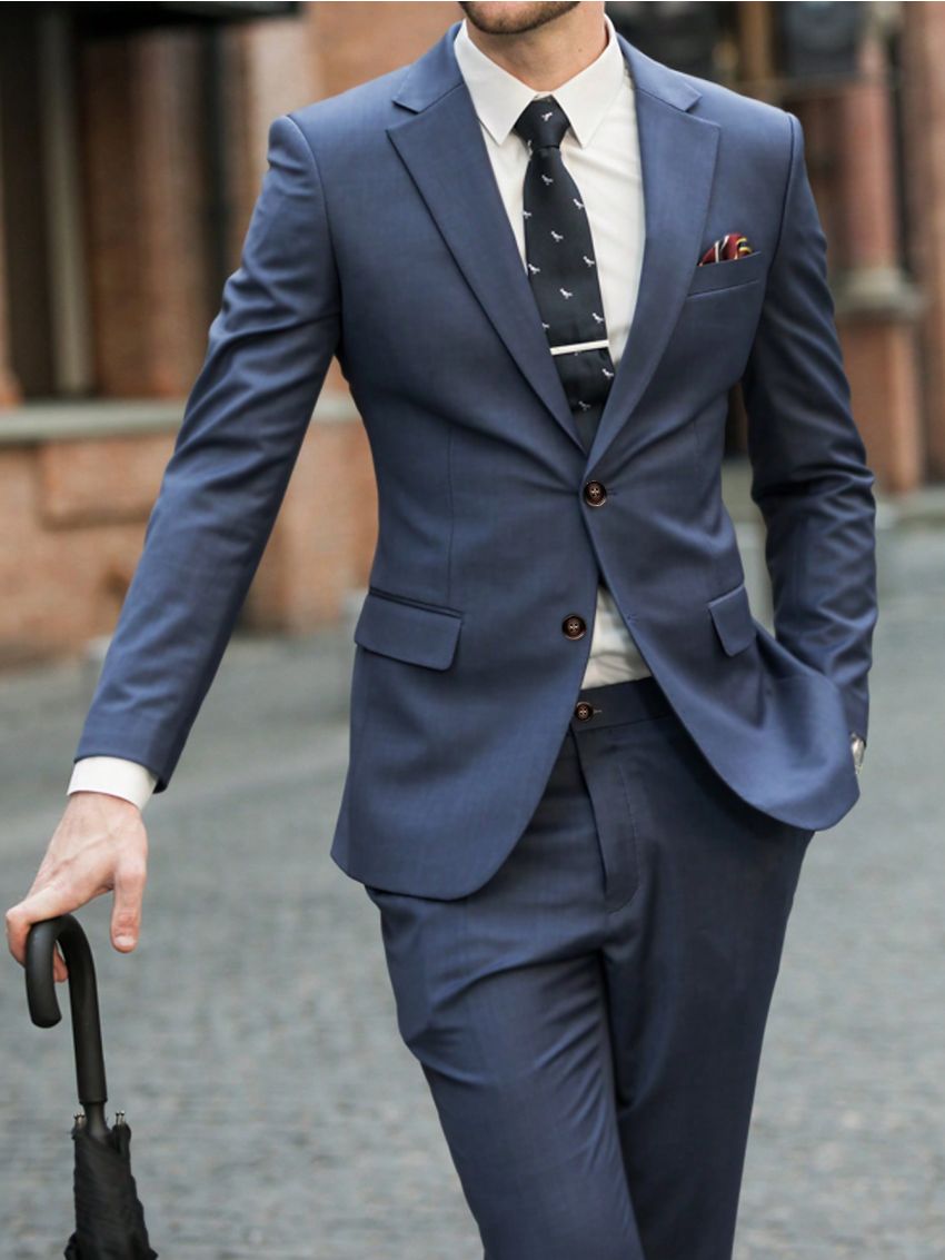 Men's Solid Color Suit