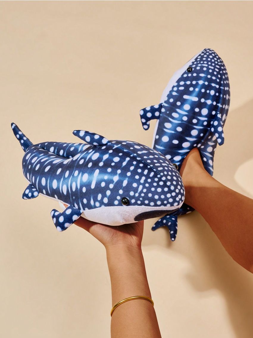 New Shark Slippers Comfortable Slippers Winter Warm Home Furnishing Cartoon Cute Anti-slip Funny