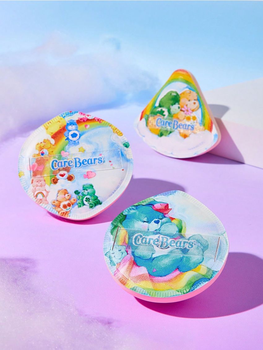 ROMWE X Care Bears Cartoon Bear Print Powder Puff Makeup Puff