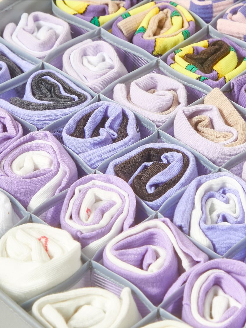 SHEIN Basic living 1pc Closet Organizer Drawer Divider 3 Size For Socks/Ties/Underwear/Belt/Bra/Shirt/Towel