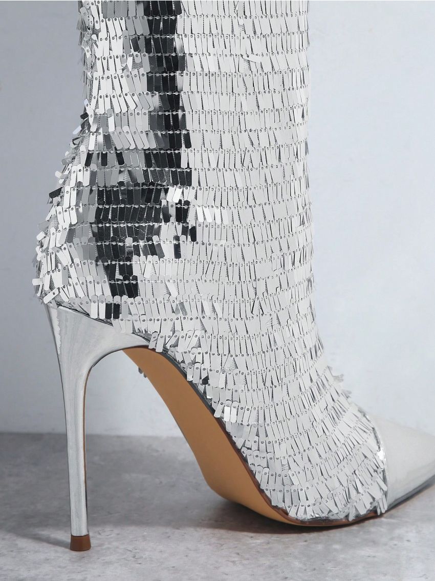 Sequin Over The Knee Boots