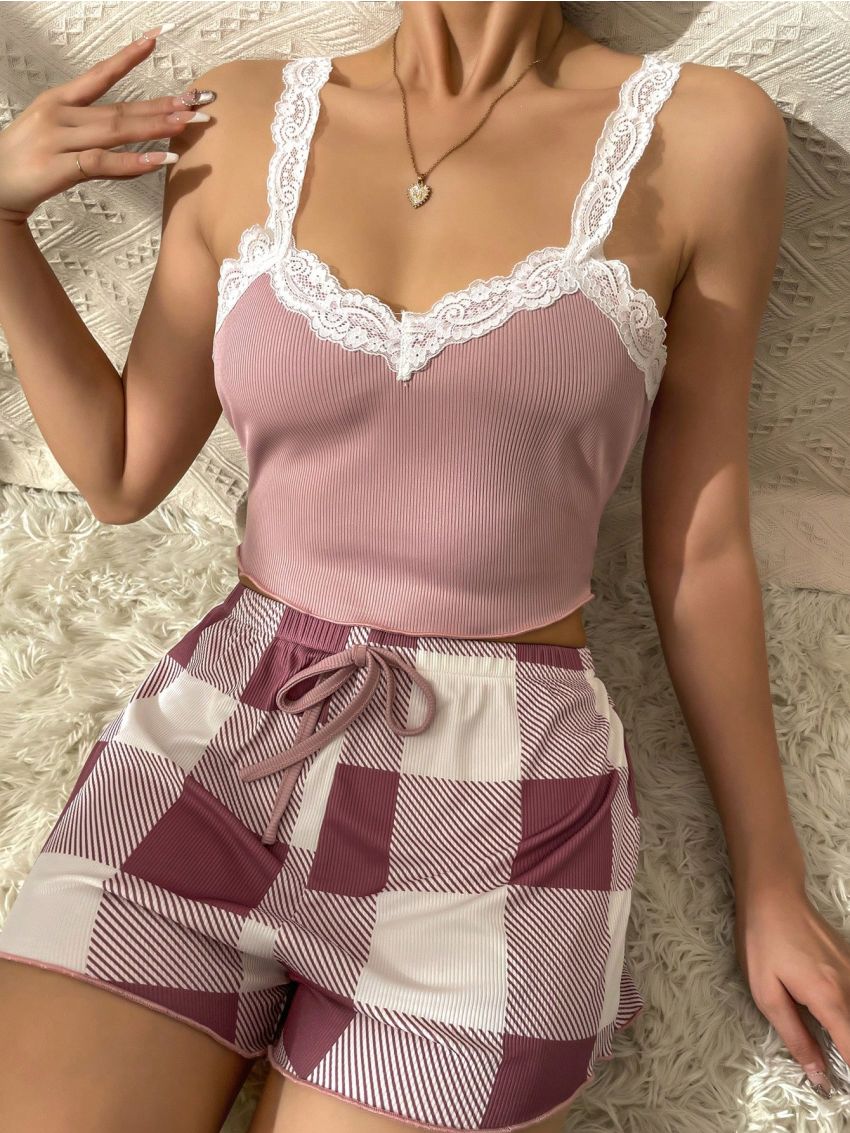 Women's Camisole & Shorts Pajama Set