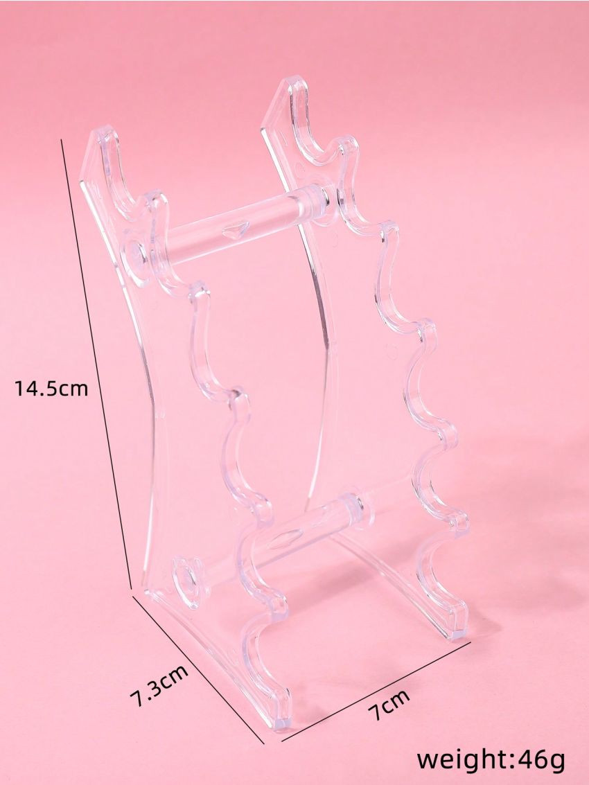 Manicure 6-hole Acrylic Transparent Storage Pen Holder 1 Pack 6-position Transparent Plastic Pen Holder Can Be Assembled And Detached Horizontally