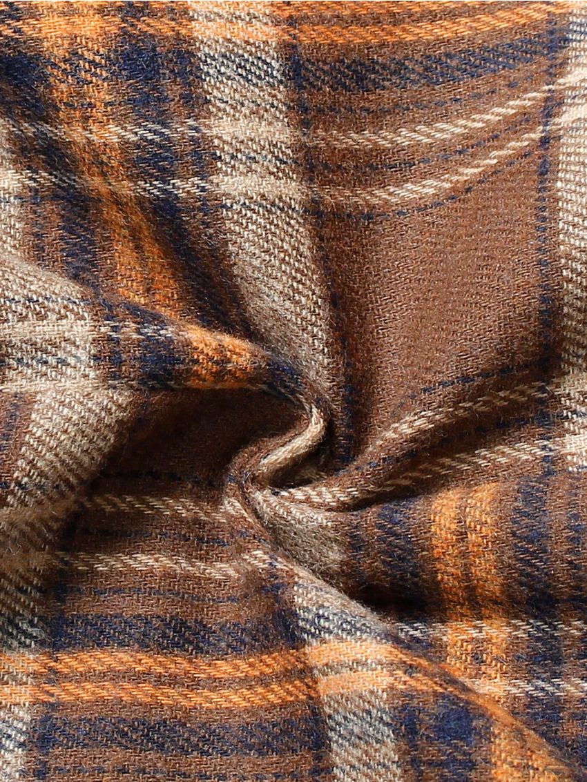 Men Plaid Print Single Breasted Blazer