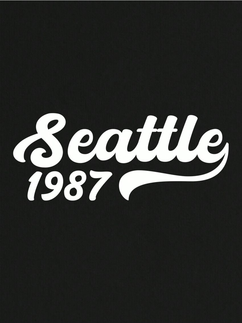 XYZ Studio Plus Size Loose-Fit Joggers With Text Print & Elastic Cuffs