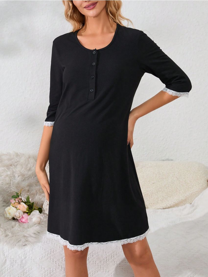 Maternity Button-up Pajamas