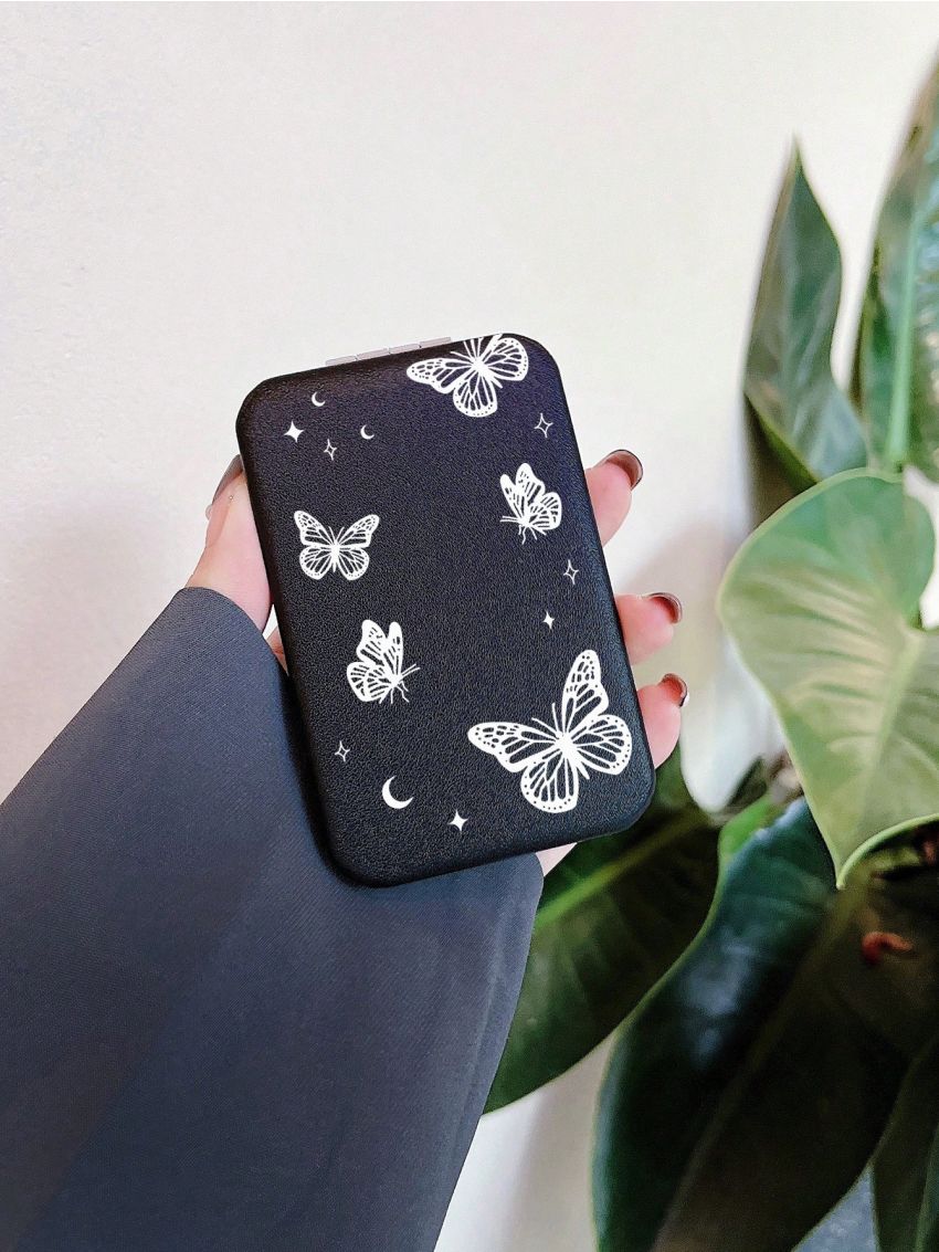 Foldable Butterfly Pattern Mirror