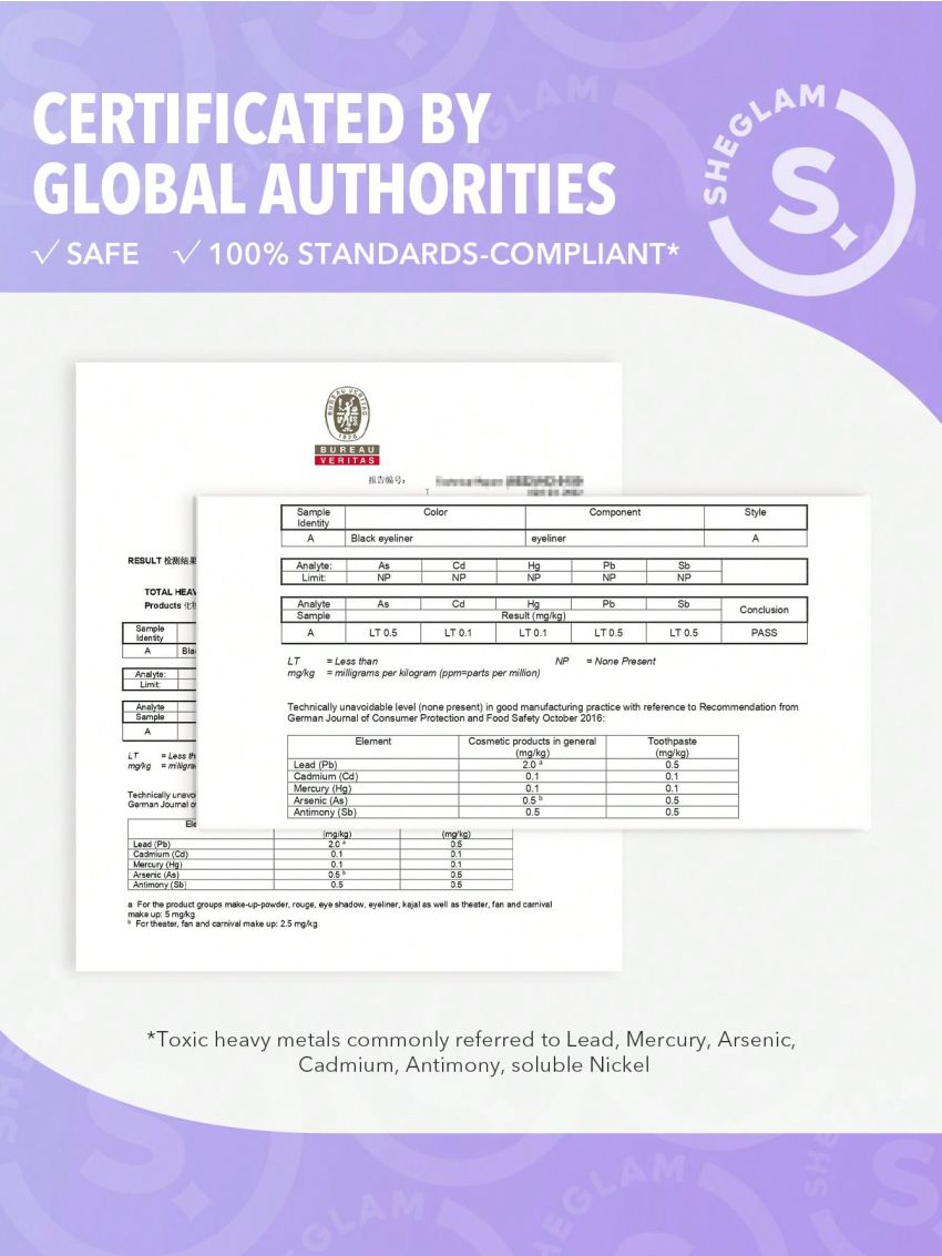 SHEGLAM Eye Affinity Waterproof Eyeliner Sweatproof Matte Eyeliner Pencil Ultra-Fine No Smudge Long Lasting Black Eyeliner Professional Eye Make Up