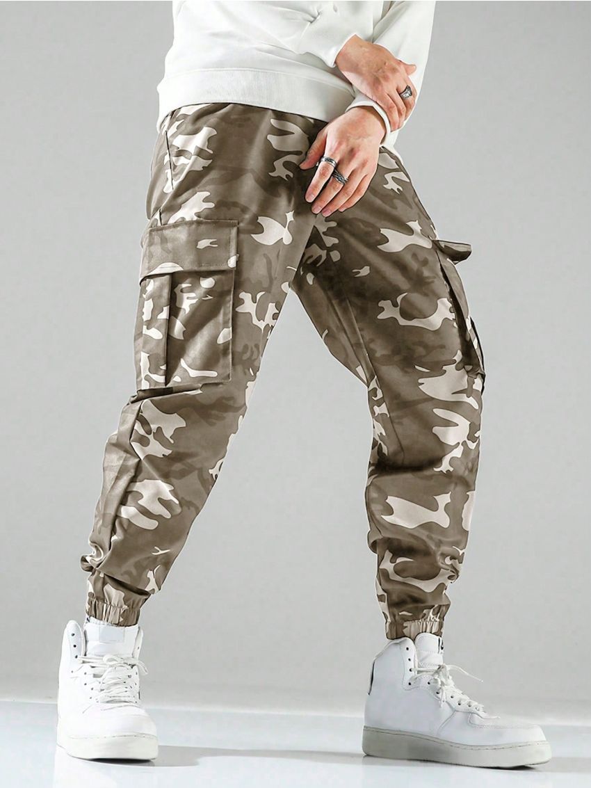 Men's Camouflage Cargo Pants Plus Size