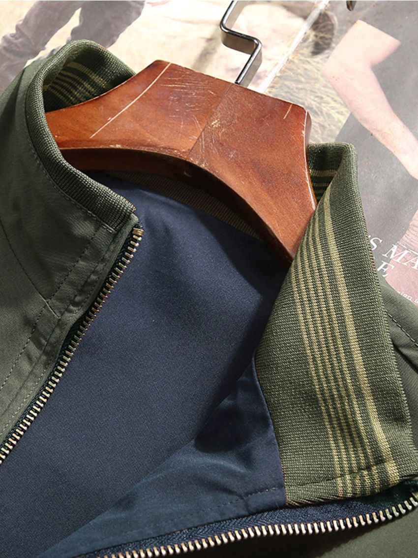 Men Zip Up Jacket Without Tee