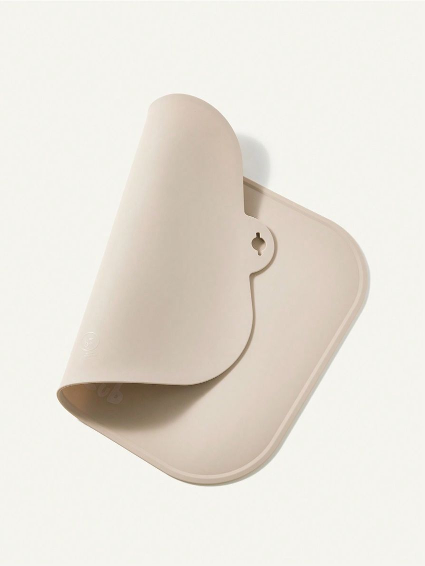 Cozy Cub Baby Cartoon Silicone Placemat, Waterproof, Oil-proof, Foldable With Heat Insulation And Strap