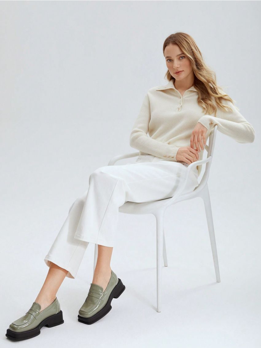 MOTF PREMIUM WOMEN'S PREPPY STYLE SQUARE TOE WEDGE HEEL & PLATFORM SHOES