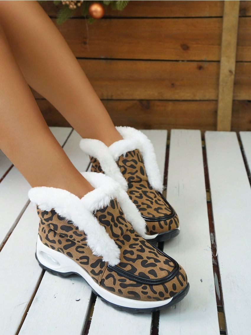 2023 New Style Korean Winter Short Boots For Women With Non-slip Sole And Warm Plush Lining, Suitable For Students