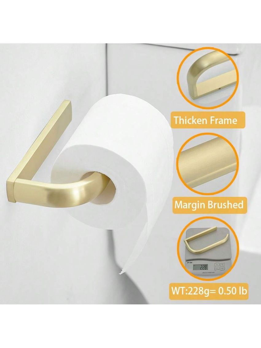 BESy 1pc Brass Toilet Tissue Paper Holder Bathroom Accessories Wall Mounted, Rust Protection