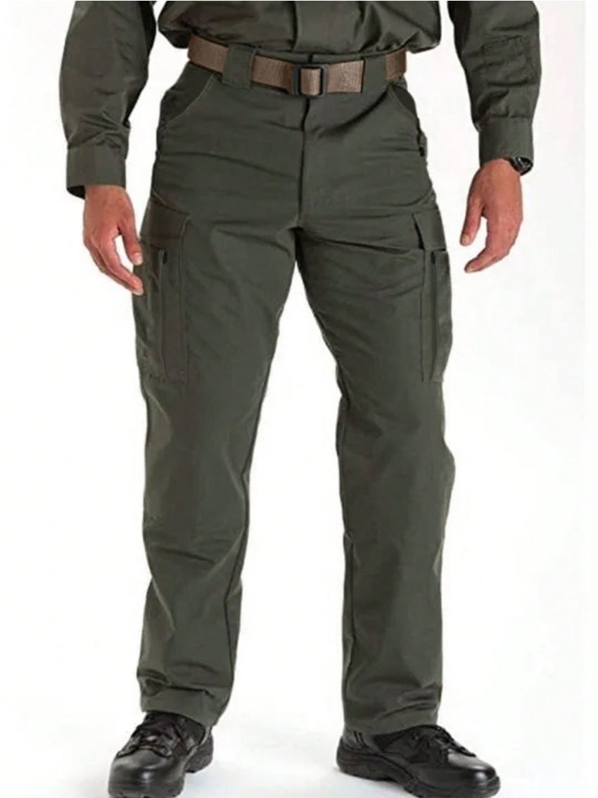 Men's Solid Color Outdoor Cargo Trousers