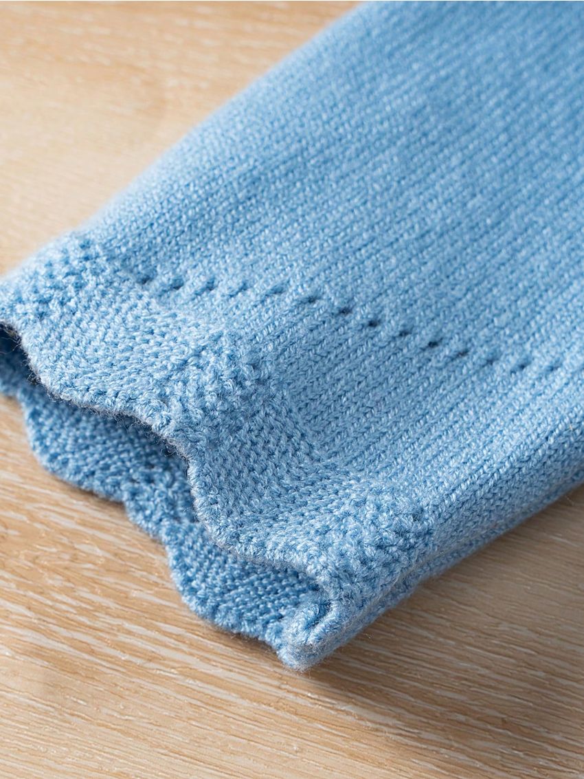 Baby Girls' Color-Block Button Knitted Jumpsuit